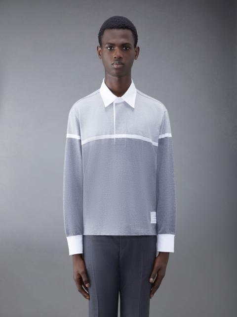 Thom Browne Rugby Stripe Oversized Football Polo