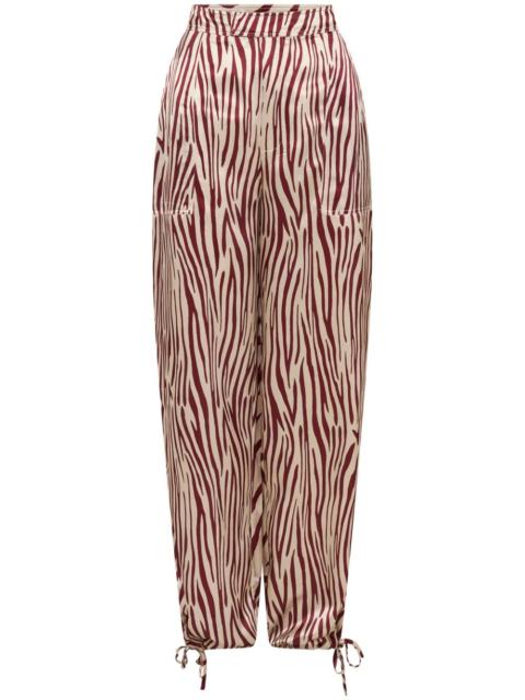 NICHOLAS Nori ankle-cuff silk pants