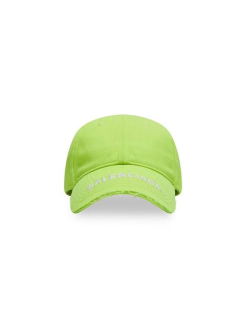 BALENCIAGA Men's Logo Visor Cap in Yellow