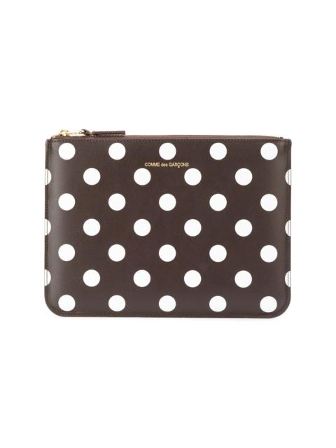 polka dot print pouch wallet