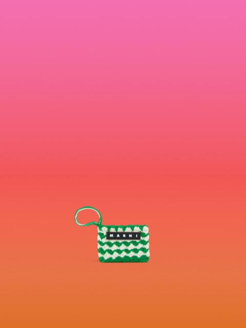 Marni GREEN CROCHET MARNI MARKET MINI ROSAL POUCH