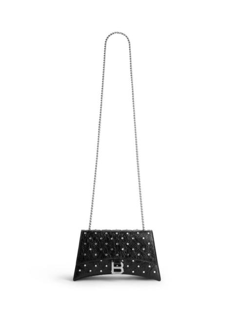 Women's Crush Xs Chain Bag With Rhinestones in Black