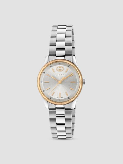 GUCCI Women's G-Timeless Two-Tone Stainless Steel & 0.008 TCW Diamond Bracelet Watch/29MM - Steel