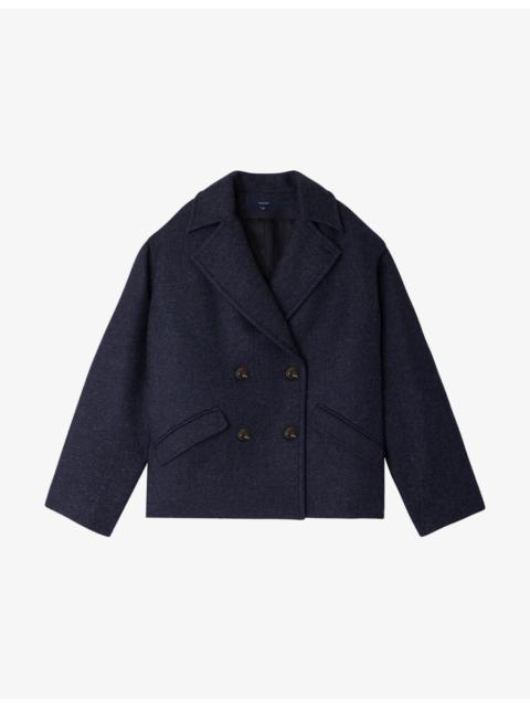 soeur Constant Double-Breasted Wool-Blend Coat