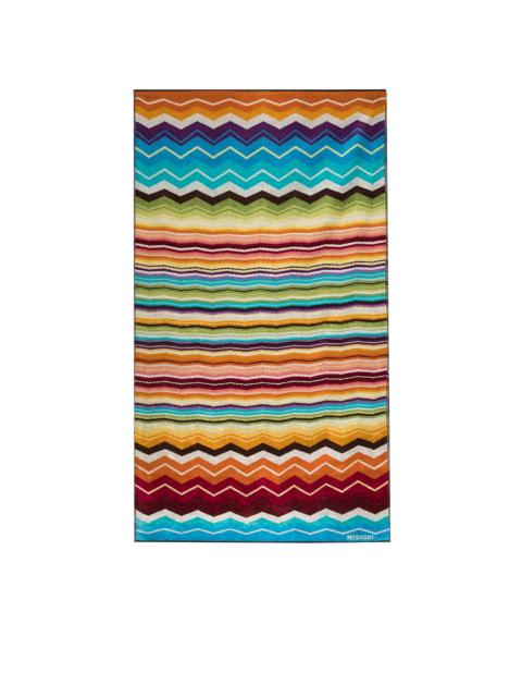 Hugo zigzag beach towel