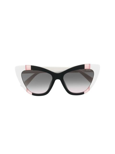Moschino panelled cat-eye sunglasses