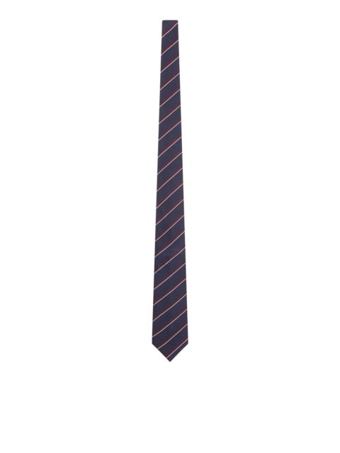 GIORGIO ARMANI SILK TIE WITH DIAGONAL STRIPES