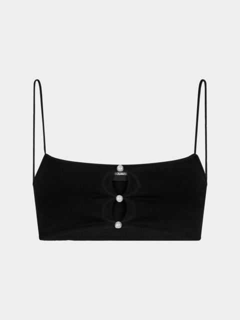 DSQUARED2 CUT OUT KNIT TOP