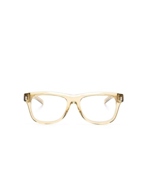 GUCCI logo-engraved square-frame glasses