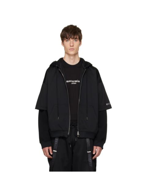 MASTERMIND WORLD Black Layered Zip-Up Hoodie