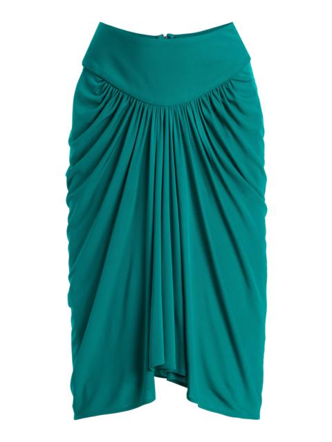 FRANÇOISE Bianca Ruched Midi Skirt
