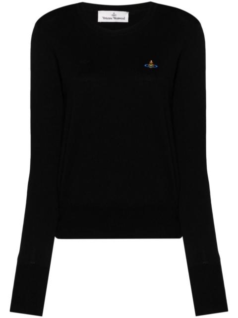 Vivienne Westwood Orb-embroidered crew-neck jumper