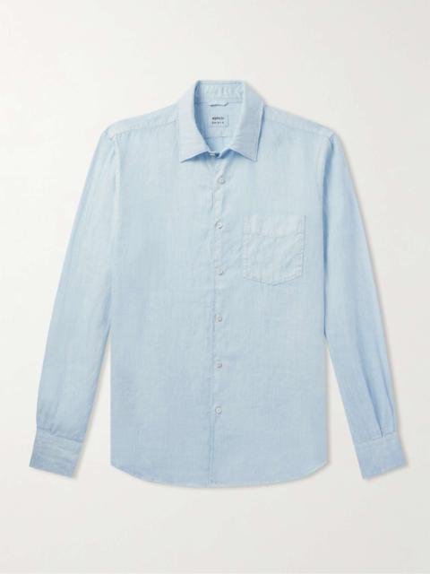 Aspesi Sedici Slim-Fit Cutaway-Collar Linen Shirt
