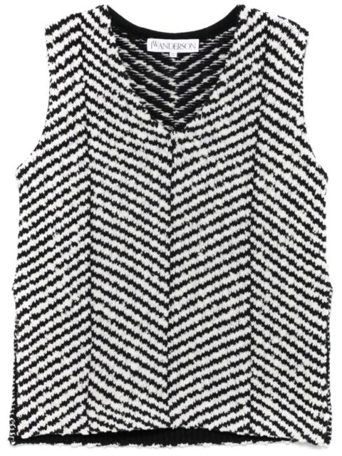 JW Anderson chevron-knit top