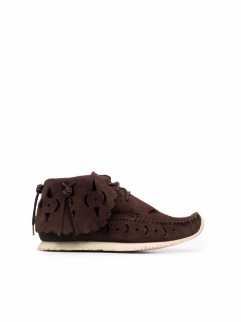 visvim cut-out moccasin ankle boots