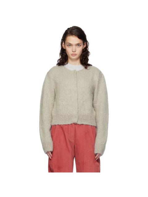 AMOMENTO Gray New Grandma Cardigan