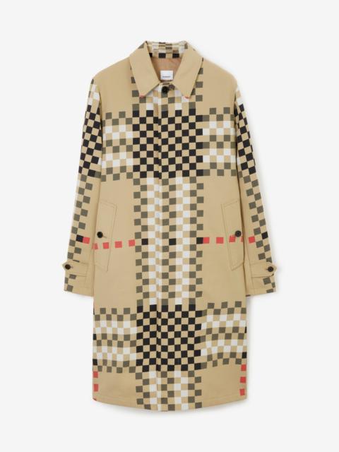 Burberry Check Nylon Car Coat