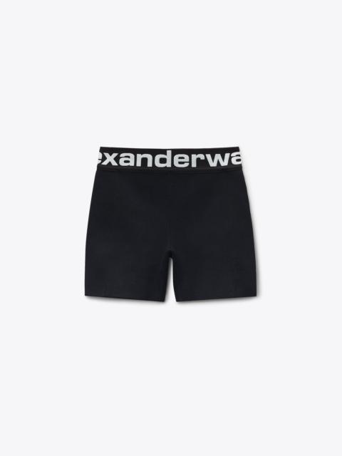 Alexander Wang LOGO ELASTIC BIKE SHORT