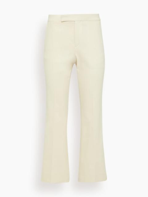 MARIA McMANUS Mid Waisted Flare Pant in Ivory