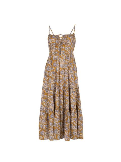 ULLA JOHNSON Aydin Cami floral midi dress