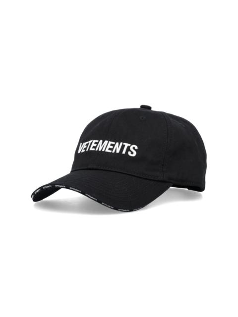 logo-embroidered baseball cap