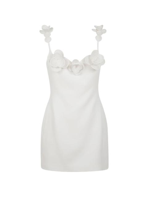 David Koma floral-appliqué mini dress