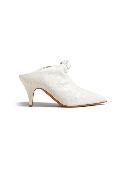 Rowan Knotted Leather Mules white