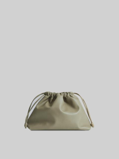 The Frankie Shop Morgan Faux Leather Small Pouch - Sage