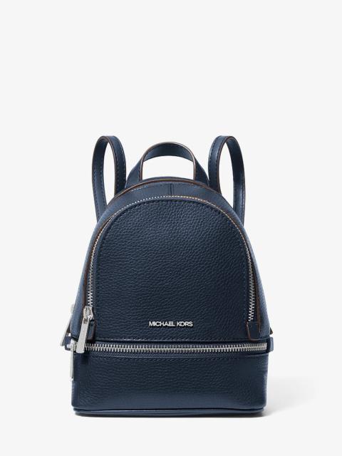 MICHAEL KORS Rhea Extra-Small Pebbled Leather Backpack