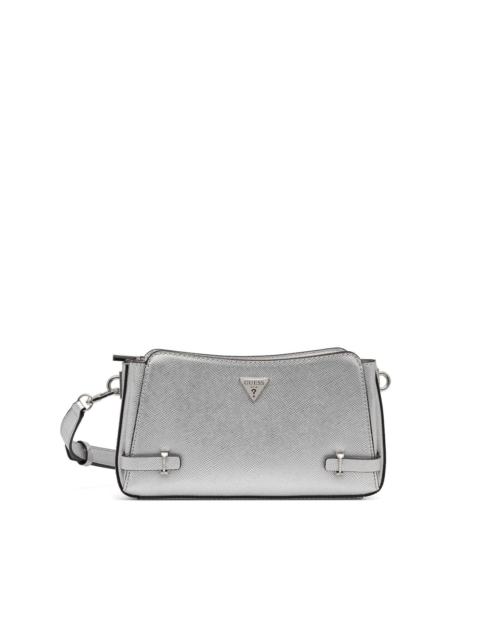 GUESS USA metallic-finish satchel bag