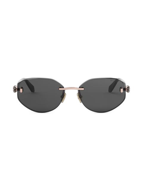 BVLGARI Women's Serpenti Forever 58MM Oval Sunglasses - Rose Gold Black