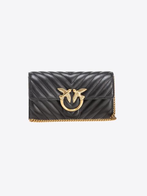 PINKO LOVE BAG ONE WALLET CHEVRON