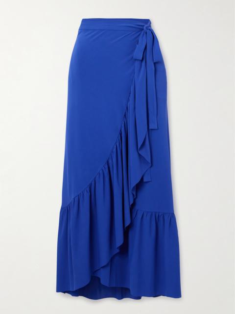 ERES Les Essentials Julia Ruffled Stretch-crepe Pareo