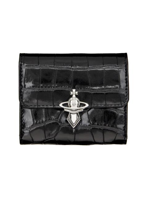 Vivienne Westwood Black Orb Clasp Wallet