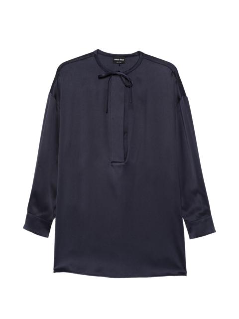 GIORGIO ARMANI tie neck blouse