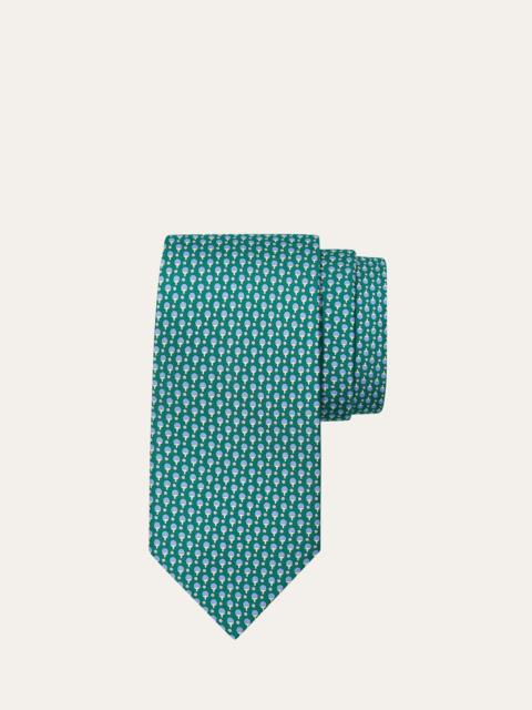 Men's Ping-Pong Print Silk Tie