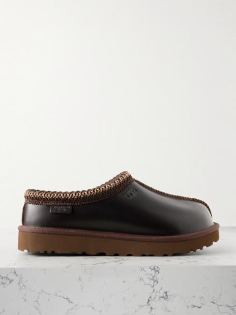 UGG Tasman Regen Embroidered Leather Slippers