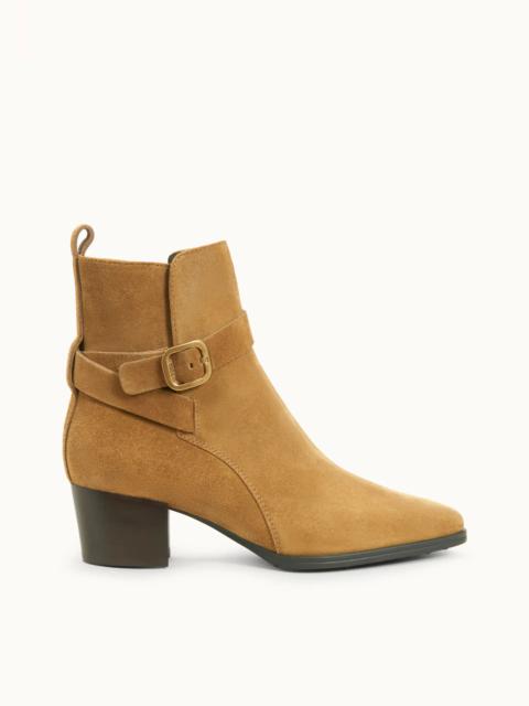 Tod's ANKLE BOOTS IN SUEDE - BEIGE