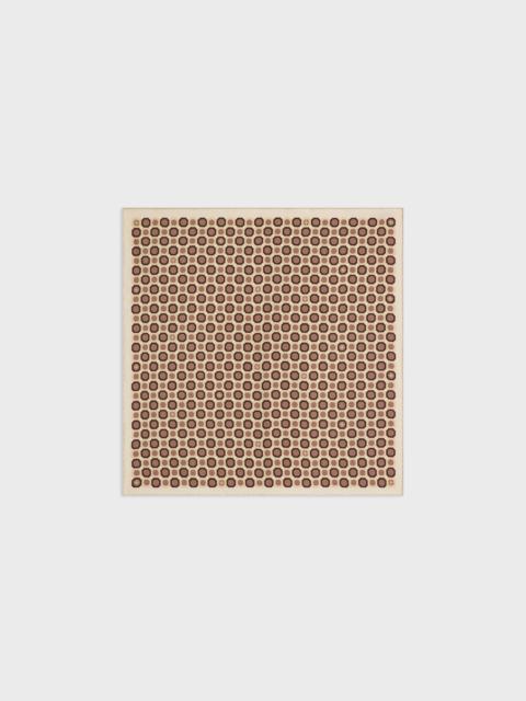 CELINE octagon bandana in silk twill