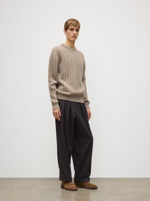 Johnstons of Elgin Peel Light Brown Cashmere Jumper