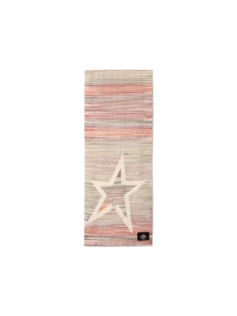 PERFECT MOMENT wool-and-mohair pastel striped scarf