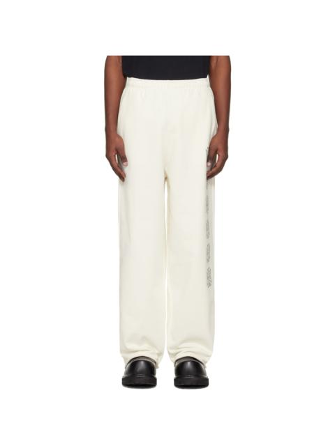 VETEMENTS Off-White Biker Cross Stripe Sweatpants