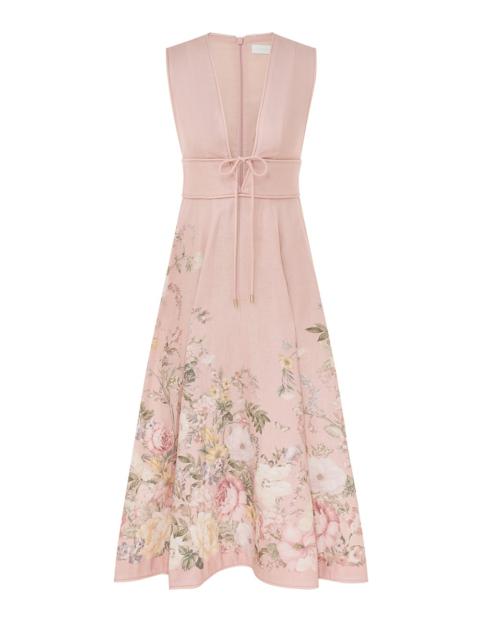 WAVERLY PLUNGE MIDI DRESS