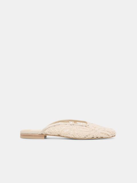 dolce vita AUBRIE FLATS IVORY MACRAME MESH