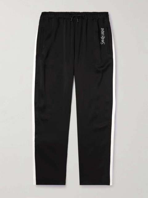 SAINT LAURENT Straight-Leg Satin-Jersey Sweatpants