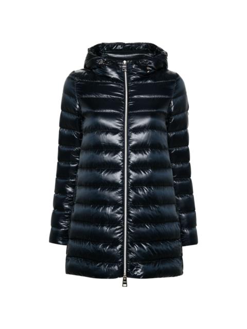 hooded puffer coat