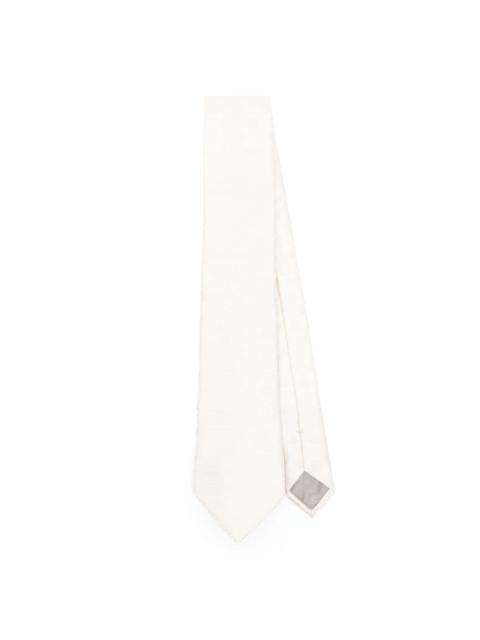 logo-jacquard tie