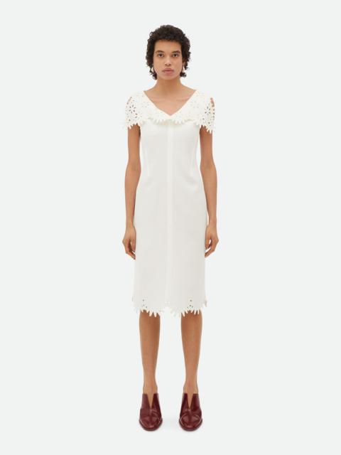 Bottega Veneta English Embroidery Viscose And Silk Dress