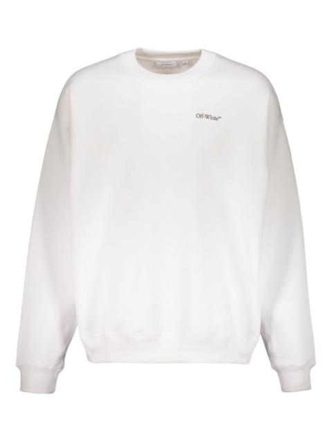 Off-White long-sleeve round-collar sweatshirt