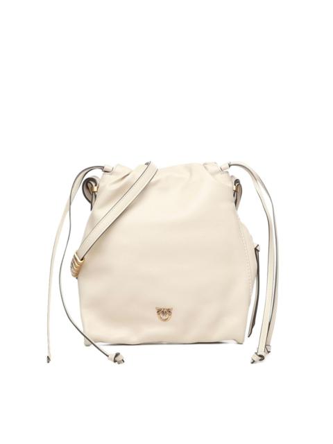 PINKO drawstring logo shoulder bag